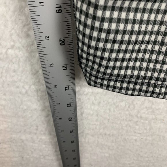 Nike‎ Cropped Pants Women's Small Black Check Stretch High-Rise Leggings 6915 - Picture 5 of 9